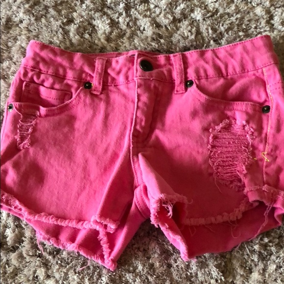 Girls Pink Lucky Brand Shorts - Picture 3 of 4